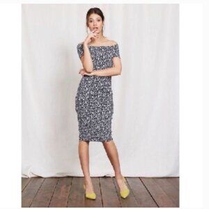 BODEN Off Shoulder Ruched Jersey Knit Dress (979)